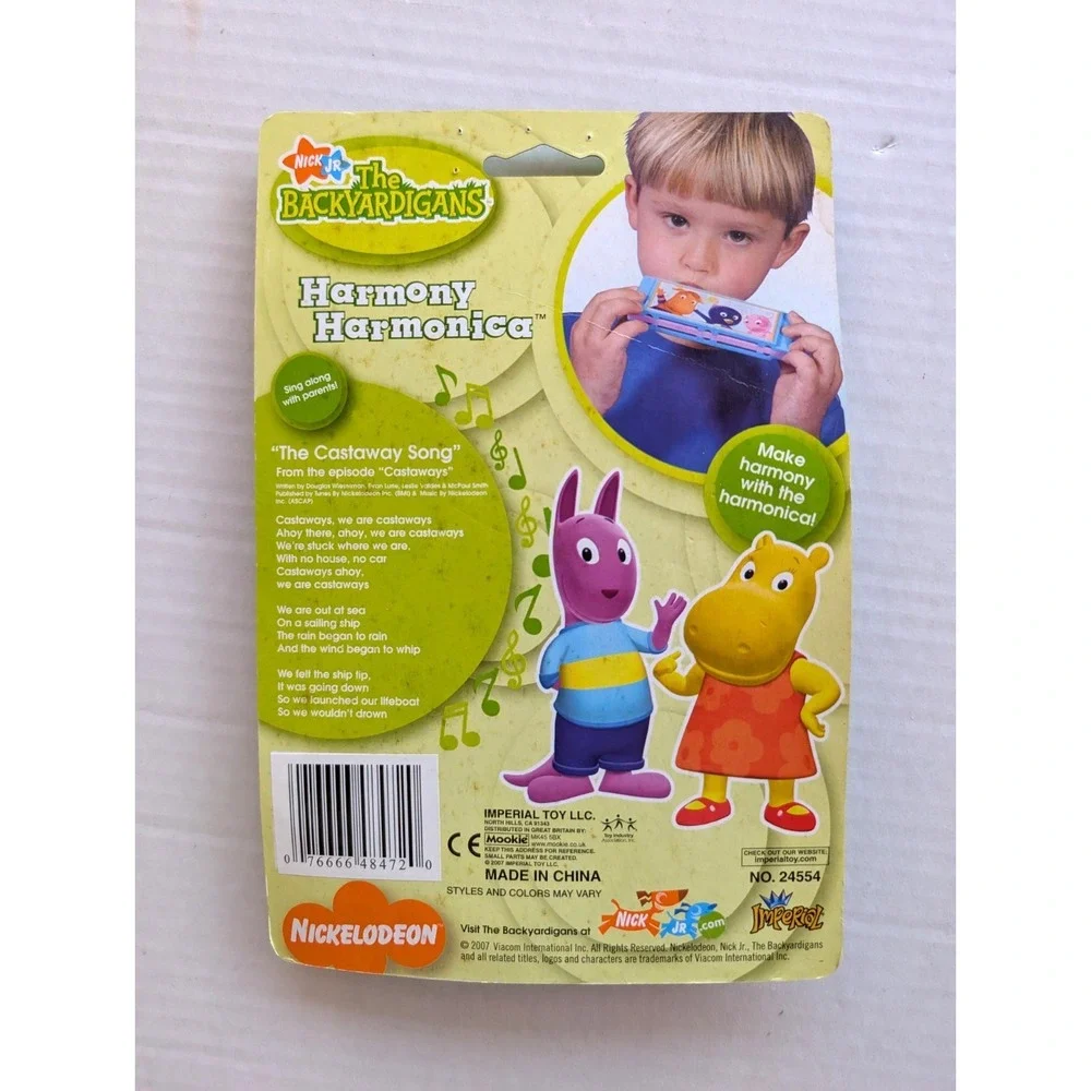 Backyardigans Toy Instruments Harmony Harmonica Wonder‎ Whistle Nickelodeon 2007